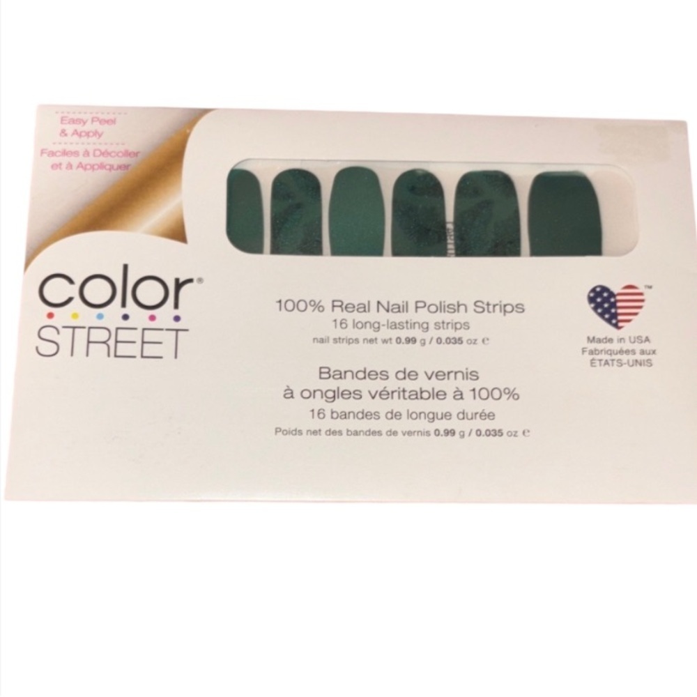 Color Street Teal feather Nail Polish Strips